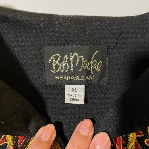 Bob Mackie Embroidered Shirt,  XS - Picture 8 of 11
